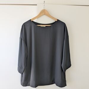 Aritiza Babaton Black Sheer Flowy Top